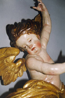 Mondsee, Putto des Orgelgehäuses von M.Guggenbichler